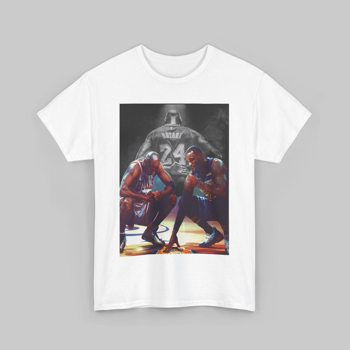 Basketball Legends Unisex Tee - Kobe Jordan LeBron Tribute Shirt