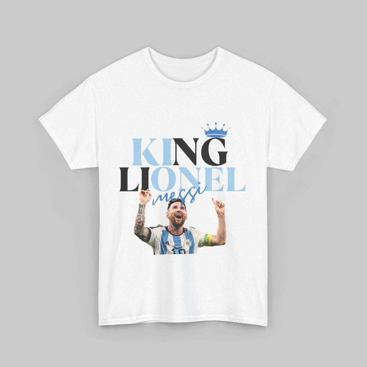 T-Shirt Lionel Messi Argentina Unisex Heavy Cotton Tee