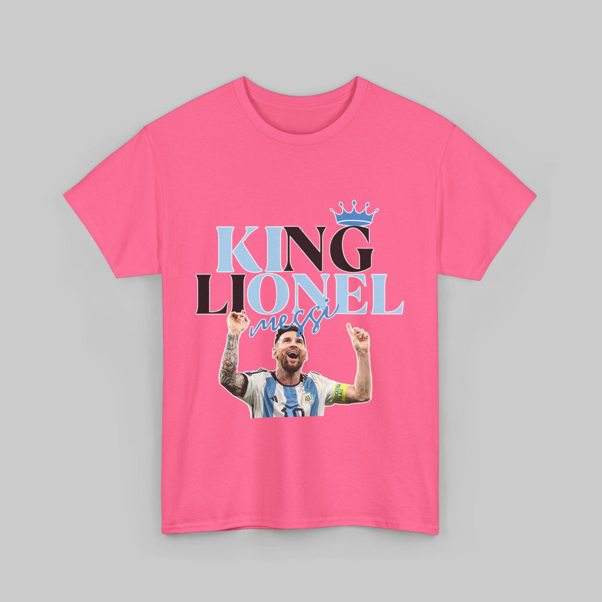 T-Shirt Lionel Messi Argentina Unisex Heavy Cotton Tee