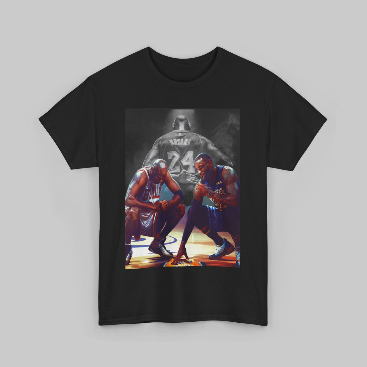 Basketball Legends Unisex Tee - Kobe Jordan LeBron Tribute Shirt