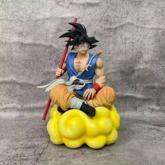 Anime Dragon Ball Super Saiyan Son Goku GK Flying Nimbus Sitting Position PVC Action Figure Collectible Model 21cm