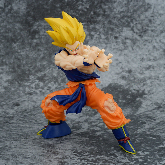 Dragon Ball Anime Figure Battle Damage Shockwave Goku Manga Anime Statue PVC Action Figure Collection Model Toys Doll