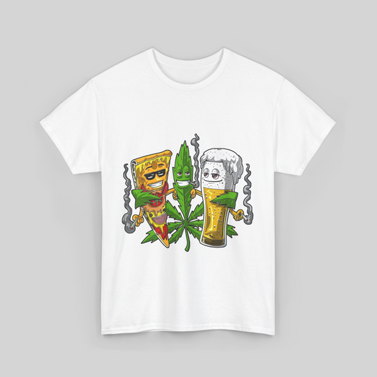 Men Weed Beer T Shirt
