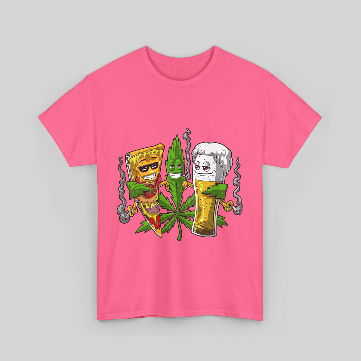 Men Weed Beer T Shirt
