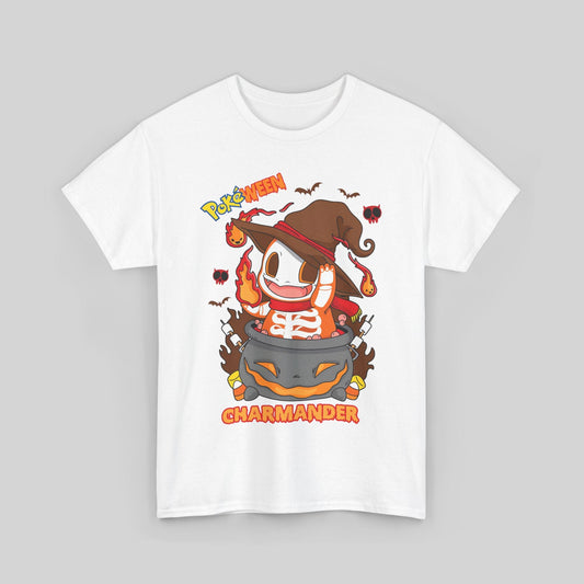 Fire-Witched Charmander Halloween T-Shirt - Unleash the Sizzle! 🔥
