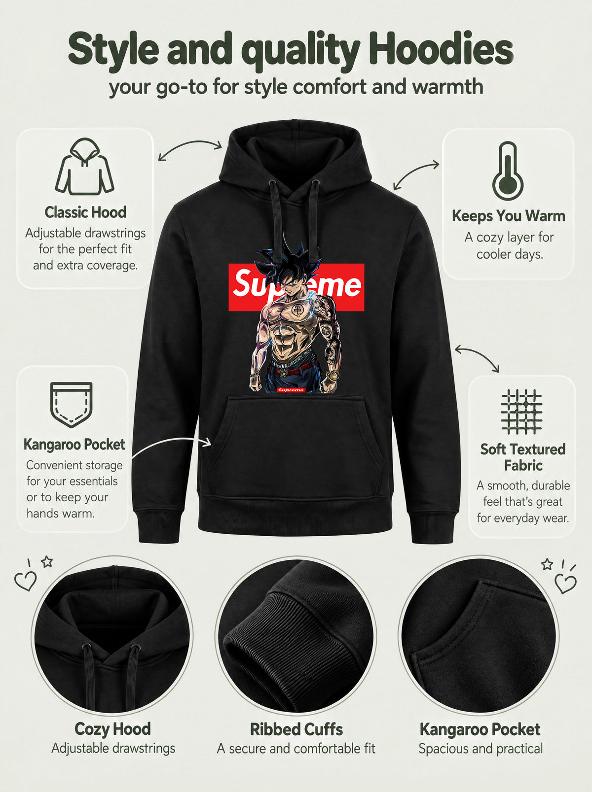 Dragon ball Z Goku Hoodie
