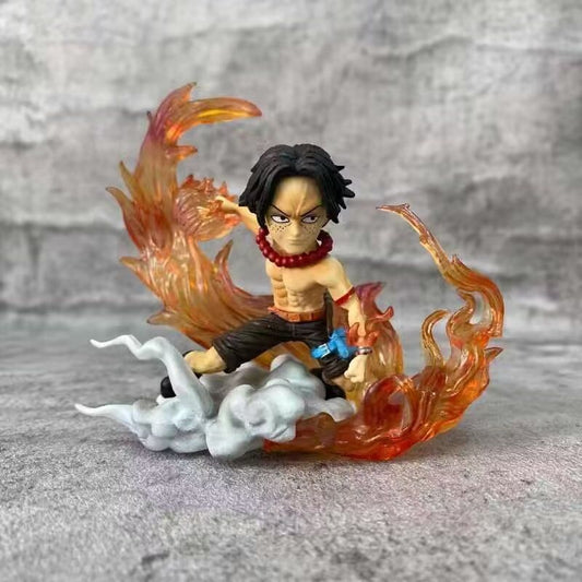 18cm One Piece Ace Figure Portgas D Ace Anime Figurine Pvc Action Statue Model Toy Ornament Collection Room Decoration Kid Gifts