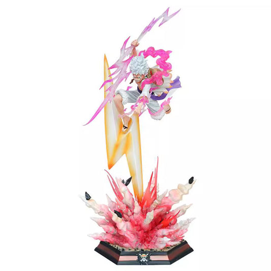 One Piece Monkey D. Luffy 46cm Gear 5 Lightning Nika Action Figures Luminous Action Figures PVC Collectible PVC Model Gift Toys