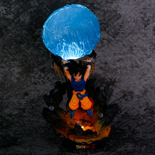24cm Dragon Ball Z Figure RP WCF Son Goku Action Figure Lightable PVC Anime Collection Model Toys Gift