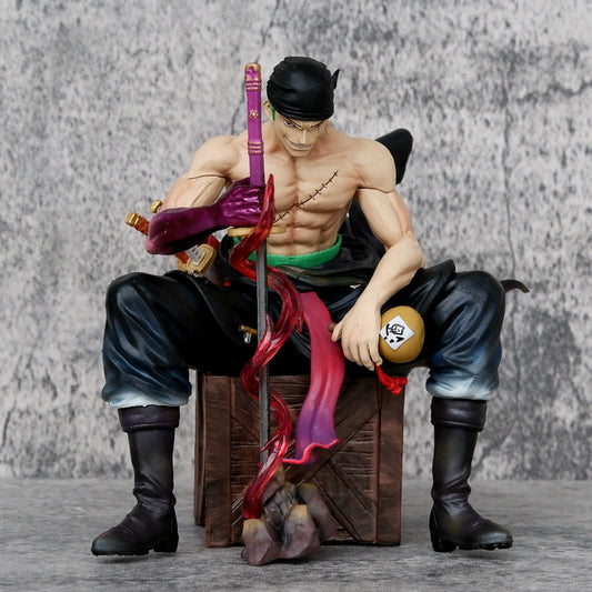 One Piece Zoro 15cm Figures Roronoa Zoro With 2 Heads Anime Figurine Pvc Statue Model Desk Collection Doll Decoration Toys Gifts
