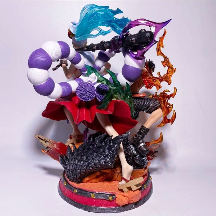 30cm One Piece Anime Figure Ace X Yamato Action Figurine Standing Model Toy Gift