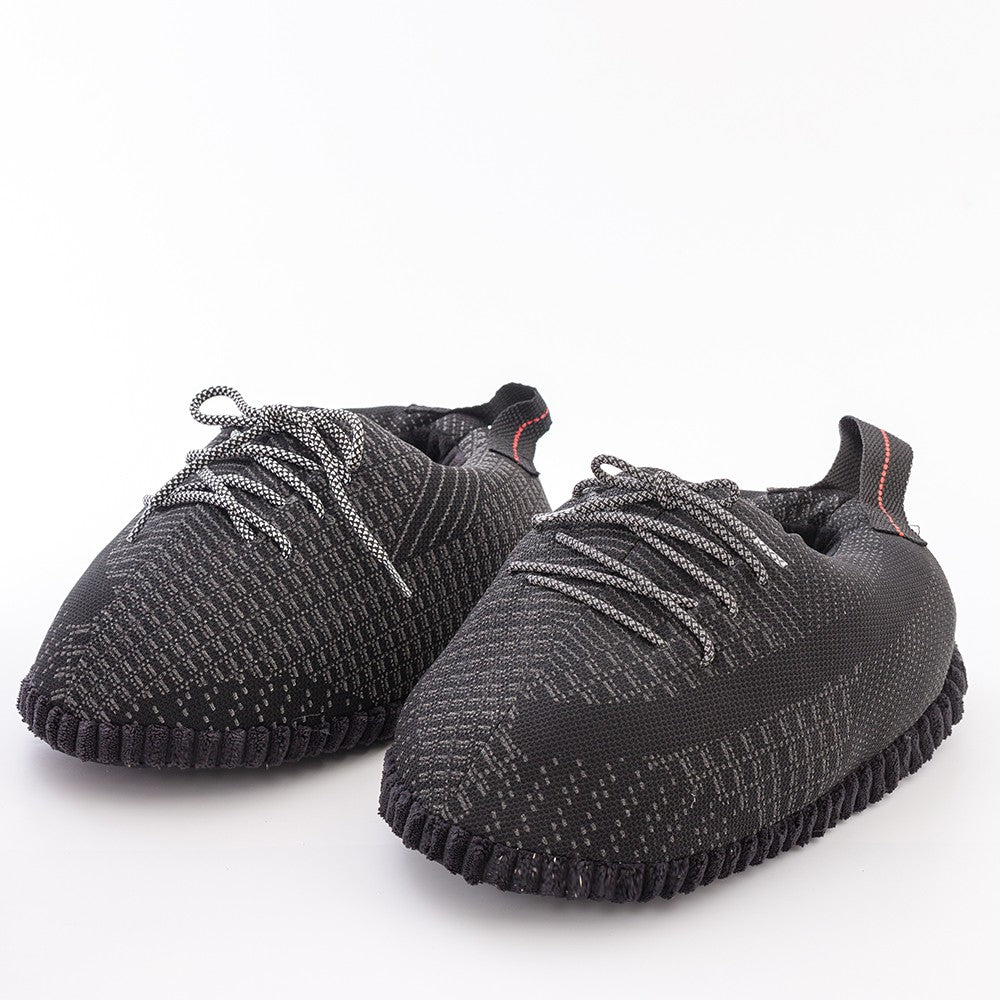 Reflective Black Winter Warm Sneaker Slippers Cute Home Slippers Unisex One Size